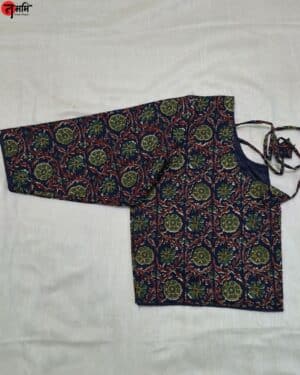 Blue Ajrakh Cotton Blouse