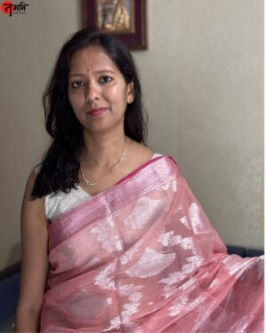 Pink Banarsi Kota Cotton Saree