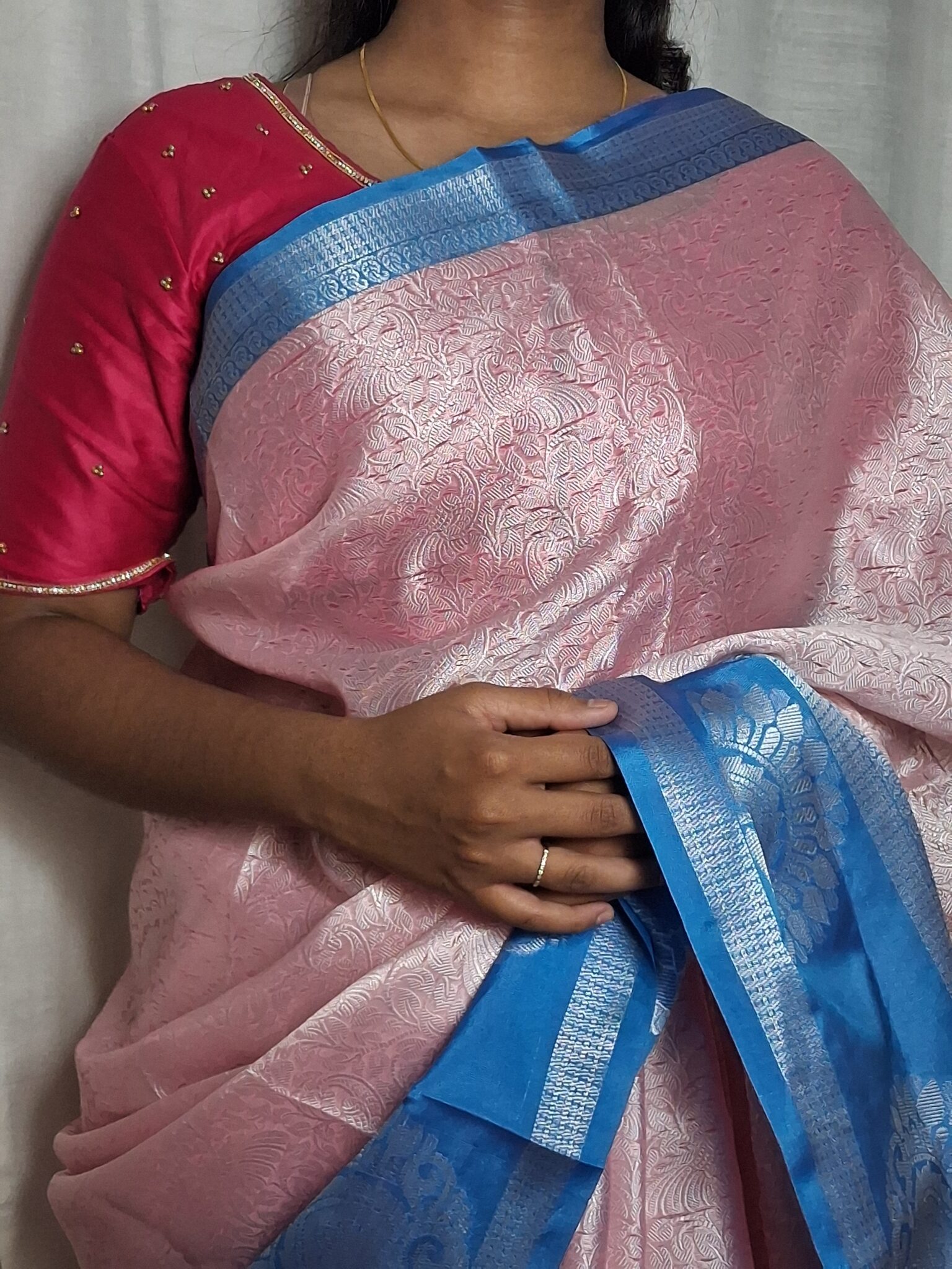 Banarsi cotton silk saree - Image 3