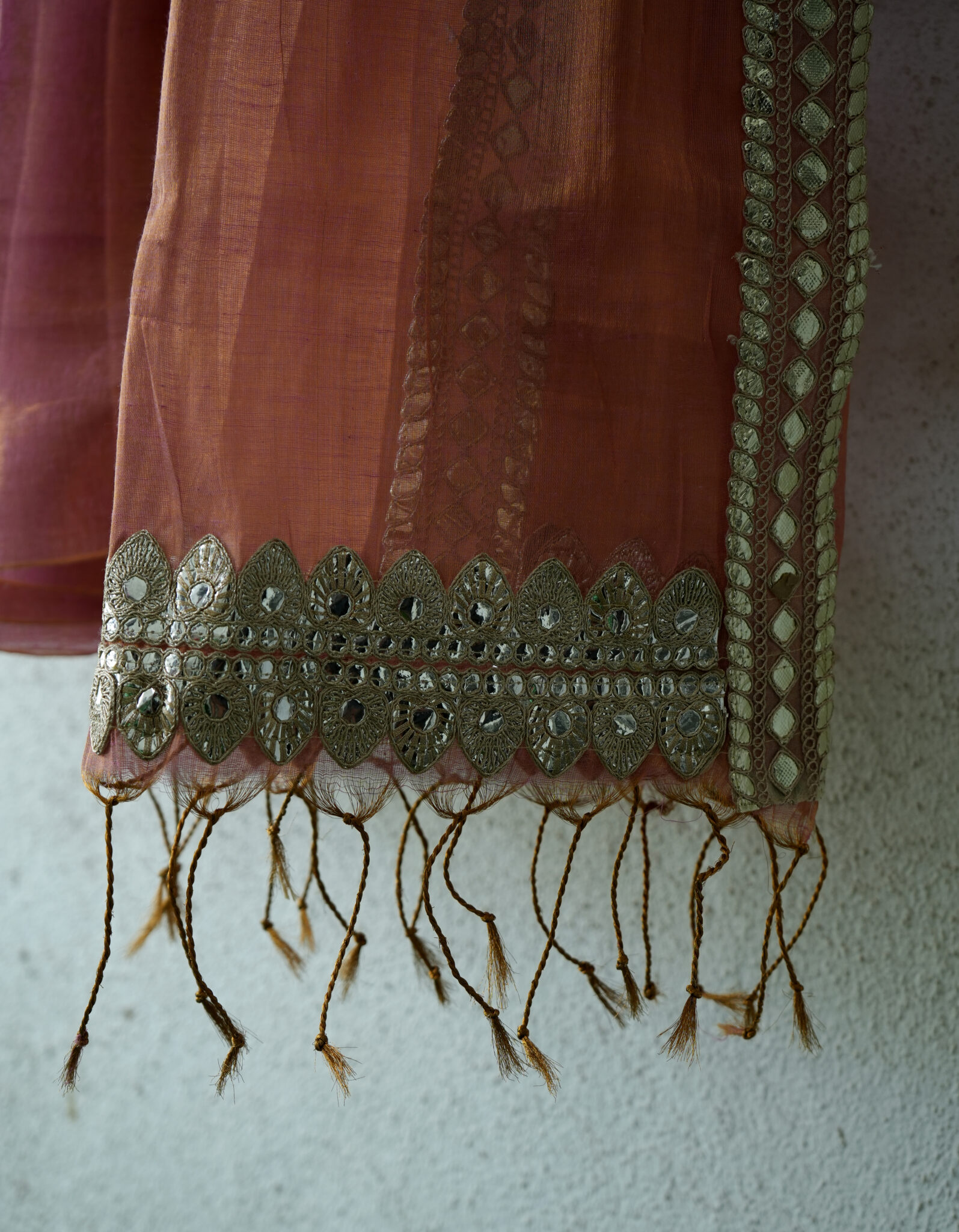 Designer khadi tissue saree - Image 2