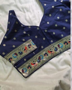 Navy Blue Paithini Blouse